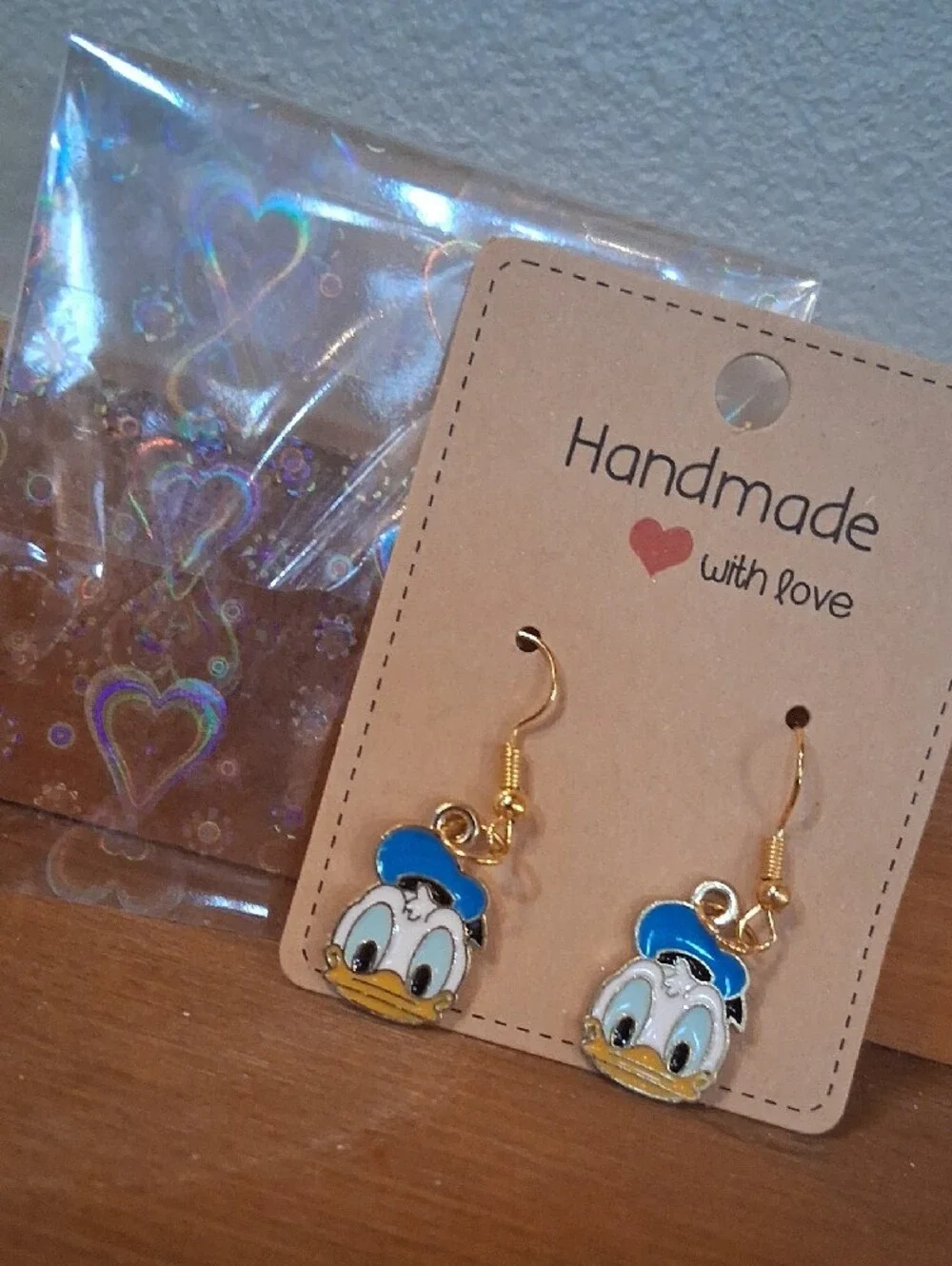 $8 Each Or Bundle 5/$20 Handmade Kids Baby Donald Duck Inspired Earrings